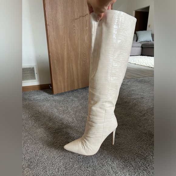 Princess Polly White leather boots - Picture 2 of 2